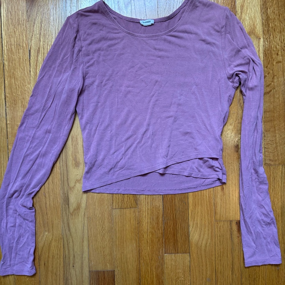 Garage Pink Long Sleeve Women's Top
